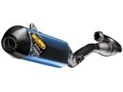 FMF Racing Factory 4.1 RCT Full System Blue Anodized Carbon Endcap 044412