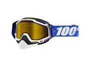 100% Racecraft Snow Goggles Blue Yellow Lens OSFM