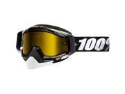 100% Racecraft Snow Goggles Black Yellow Lens OSFM