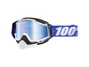 100% Racecraft Snow Goggles Blue Mirror Blue Lens OSFM