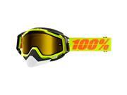 100% Racecraft Snow Goggles Yellow Yellow Lens OSFM
