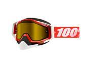 100% Racecraft Snow Goggles Red Yellow Lens OSFM