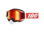 100% Racecraft Snow Goggles Red Mirror Red Lens OSFM