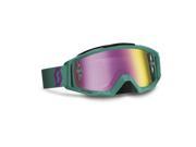 Scott USA Tyrant Goggles Paste Green Purple Purple Chrome Works Lens OSFM