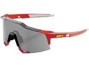 100% Speedcraft Sunglasses Red Smoke Lens