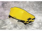 SNO Stuff Flared Windshield Med Low 12.5in Black Yellow