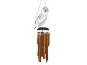Cohasset 175SO Snowy Owl Bamboo Wind Chime Handcrafted