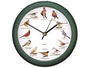 Mark Feldstein and Associates SBC107 Original Singing Bird Clock 10.7 in Green