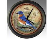 American Expedition Eastern Bluebird 16 inch Wall Clock WCLK 133