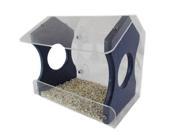 JCs Wildlife Blue Diner 9 Window Bird Feeder 3 Cup Capacity Made with Recycled Poly Lumber
