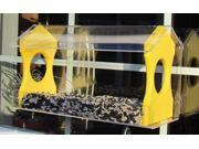 JCs Wildlife Yellow Diner 13 Window Bird Feeder 4 Cup Capacity Made with Recycled Poly Lumber