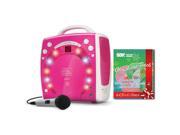 Singing Machine SML283P CDG Karaoke System Pink Christmas Songs Pack