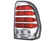 IPCW Tail Lamp LED LEDT 345C 02 09 Chevrolet TrailBlazer Crystal Clear