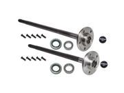Alloy USA This chromoly rear axle shaft kit from Alloy USA fits 90 06 Jeep XJ Cherokees and Wranglers with a 27 spline Dana 35 C clip rear axle without ABS. 122