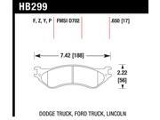 Hawk Performance HB299F.650 Disc Brake Pad