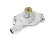 Weiand 9212P Action Plus; Water Pump; Polished; Aluminum; Twisted Short Style; Not For Competition