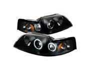Ford Mustang 99 04 CCFL Projector Headlights Black