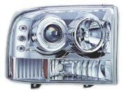 IPCW CWS-500C2 Ford Excursion 2000 - 2004 Head Lamps- Projector With Rings & Corners Chrome IPCW CWS-500C2 Ford Excursion 2000 - 2004 Head Lamps- Projector With Rings & Corners Chrome
