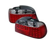 BMW E38 7 Series 1995 96 97 98 99 2000 01 LED Tail Lights Red Clear
