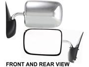 DODGE FULL SIZE PICKUP 94 97 SIDE MIRROR LEFT DRIVER Chrome Old Body Style