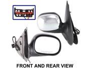 FORD EXPEDITION 98 02 SIDE MIRROR RIGHT PASSENGER POWER FOLDING CHROME