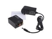 Digital Optical Toslink or SPDIF Coaxial to Analog L R RCA Audio Converter Adapter