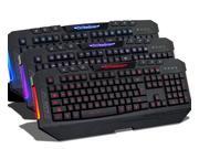 AGPtek USB Wired Blue Red Purple LED Illuminated Backlight Gaming Keyboard for Desktop PC Laptop Shortcut Keys Multimedia