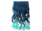 26 Enstyle Supreme Neon Tangle Curly 100% Human Color Hair Extension Ponytail Blue