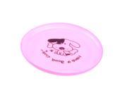 plastic dog pet flying frisbee 20cm 8 inch 45g Flying Disc pet toy pet training pink