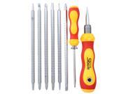 8 piece professional multi purpose Screwdriver set Phillips and Flat double head Precision with magnetic tips length adjustable