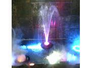 LED Floating Water Fountain with 96 LED light ring and 2500L h UL water pump with Multi color Change color automatically