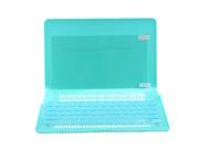 3in1 Rubberized Hard Case Champagne Turquoise Laptop Shell Keyboard Skin Screen Protector for Apple Macbook Air 11�? 11.6�? A1370 A1465
