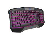 E BLUE Adjustable Backlit Gaming USB Wired Keyboard 3 Colors LED