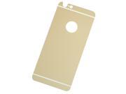 Electroplating Mirror Effect Color Tempered Glass Back Protector for iPhone 6 4.7? Gold