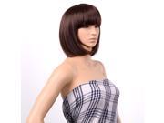 BOB Style Wig Short Straight Bang Hair Full Wigs Hair for Cosplay Disco Party