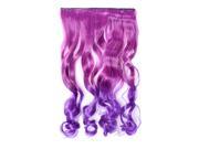 26 Enstyle Supreme Neon Tangle Curly 100% Human Color Hair Extension Ponytail Purple