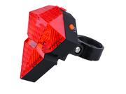 Cycling Diamond Laser 8 LED Rear Bike Lamp Bicycle Accessories USB Rechargeable