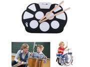 Portable Kids Roll up Electronic Digital Drum Kit with Drum Foot Pedal