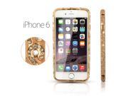 Luxury Crystal Rhinestone Bling Aluminum Metal Bumper for iPhone 6 4.7? Gold