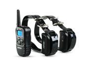 Rechargeable Collar Waterproof LCD 100LV Level 2 Shock Vibra Remote Pet Dog Training Collar