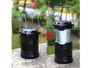 Super Bright LED Collapses Lantern Camping Lantern Outdoor Folding Lamp for Camping Hiking Emergencies Hurricanes Lightweight Water Resistant Black