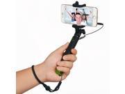 U Shape Selfie Stick Extendable Self portrait Monopod with Wired Control Shutter
