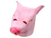 Halloween Party Supply Creepy Pig Head Latex Rubber Mask for Harlem Shake Gangnam Style Pink