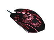 6D Wired Gaming Mouse 6 Buttons with 7 Color Backlight LED Light 2400DPI Adjustable