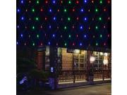 120 LED Net Mesh Fairy String Light Christmas Connectable Net Lights Lighting for Xmas Tree wrap Party Wedding Decorations Muti Color RGB 1.5m*1.5m