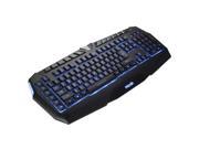 Colorful LED Backlight USB Wired Gaming Keyboard with 6 Macro Keys Ergonomic Design