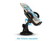 360 Rotating Universal Car Windshield Mount Stand Holder – Air Vent Holder Dashboard Mount for for Samsung Galaxy S5 S4 S3 S2 Note 3 Note 2 Htc One Max M8 M7