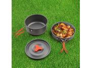 8Pcs Pot Pan Camping Cookware Kit Bowl Pot Pan Set for Outdoor Camping Hiking Cooking and Picnic
