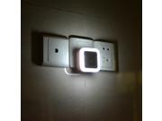 LED Auto Light controlled Sensor Bedroom Night Lights Bedside Lamp White AC 110 220V
