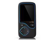 Black MP3 Player with FM Radio Sound Recording 12 Hours Lossless Playing Support Micro SD Card Max to 64GB Built in 180mAh rechargeable battery